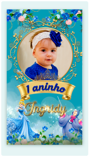 Convite Animado Princesa Cinderela