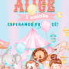convite, circo rosa nimado