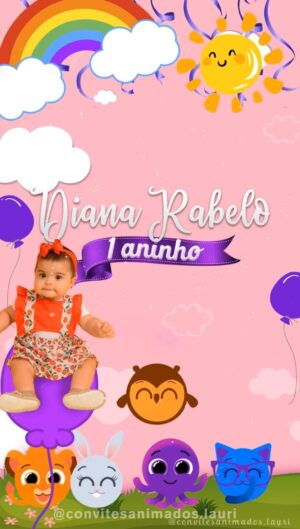 Convite Animado Festa do Bolofofos