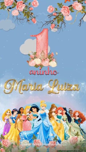 Convite Animado Princesas