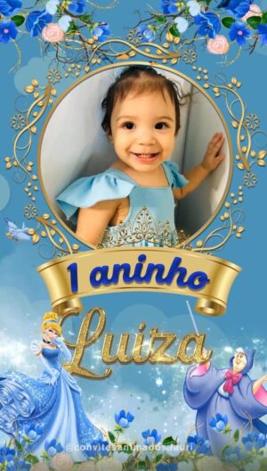 Convite Animado Princesa Cinderela