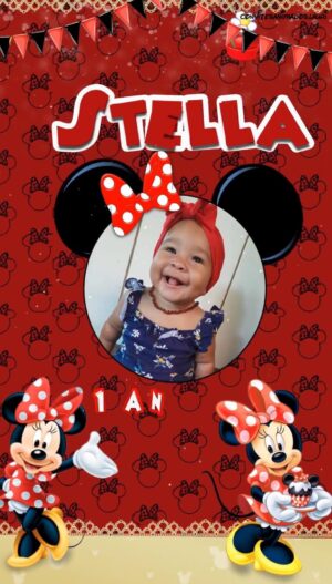 Convite Animado Minnie Vermelha