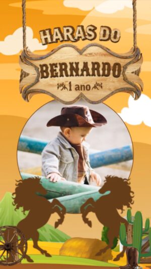 Convite Animado Haras, Fazenda Cavalos