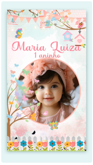 Convite Animado Jardim das Florzinhas