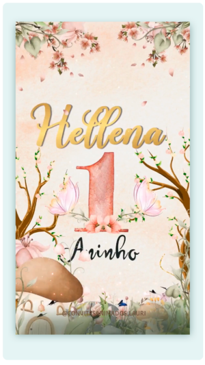 Convite Animado Jardim das Borboletas Modelo 01