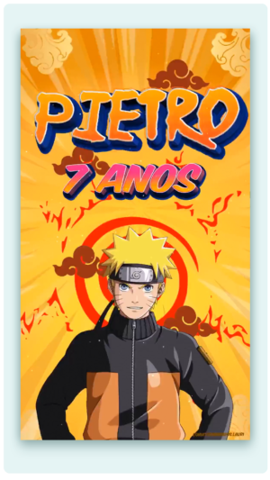 Convite Animado Naruto