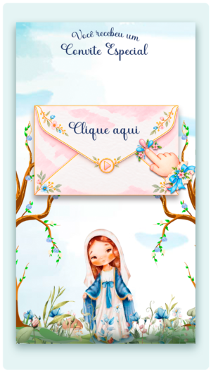 Convite Interativo e Animado Jardim de Nossa Senhora (com links clicáveis)