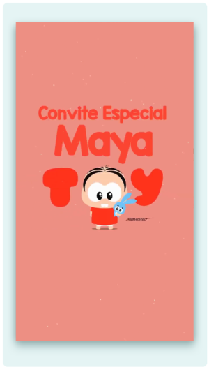 Convite Animado Monica Toys