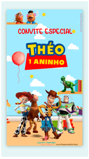 Convite Animado Toy Story