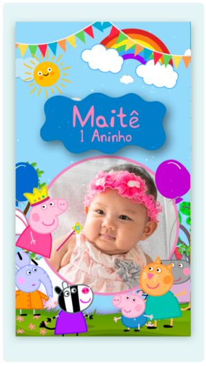Convite Animado Peppa Pig