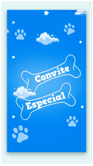 Convite Animado Patrulha Canina