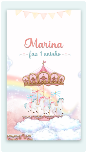 Convite Animado Carrossel