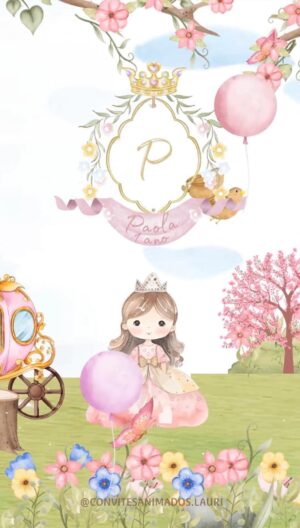 Convite Animado Jardim Real Modelo 01