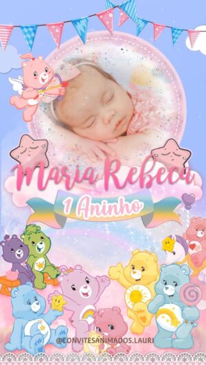 Convite Animado Ursinhos Carinhosos