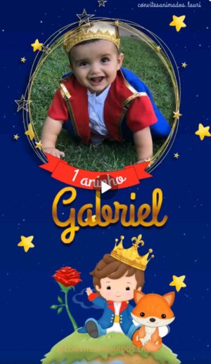 Convite Animado Pequeno Príncipe