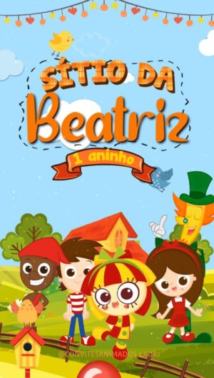 Convite Animado Sítio do Pica Pau Amarelo