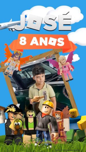Convite Animado Roblox