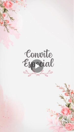 Convite Animado Pedido para Padrinhos de Batizado