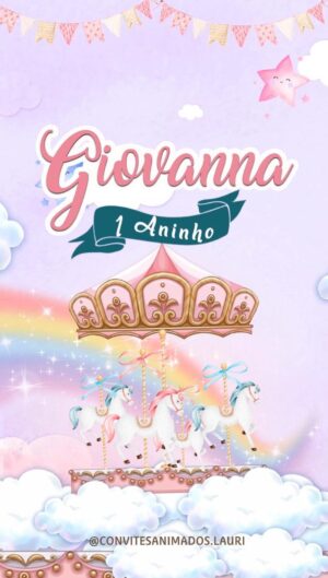 Convite Animado Carrossel