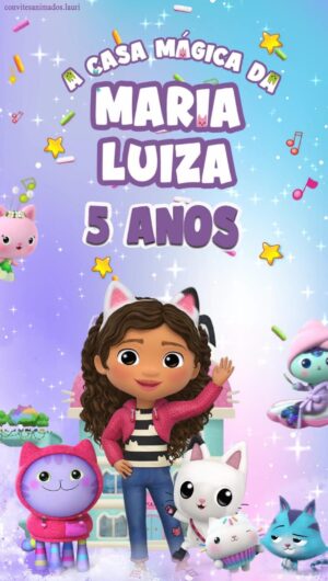 Convite Animado Casa da Gabi