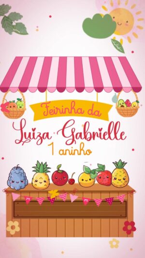 Convite Animado Frutinhas