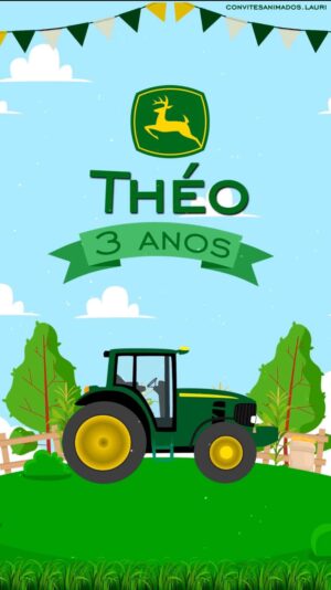 Convite Animado John Deere