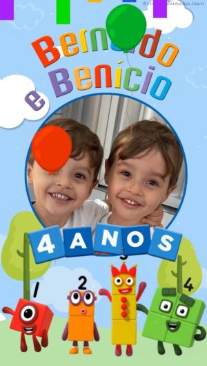 Convite Animado Numberblocks