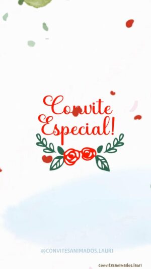 Convite Animado Branca de Neve Cute