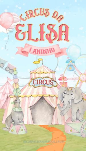 Convite Animado Circus