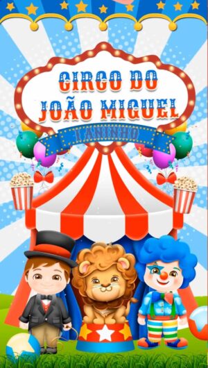 Convite Animado Festa No Circo