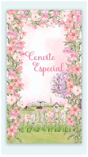 Convite Animado Jardim das Borboletas