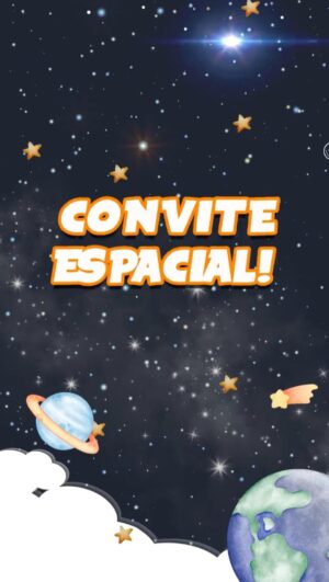 Convite Animado Astronauta 2
