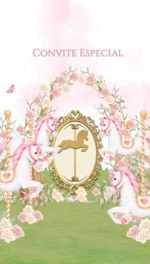 Convite Carrossel Encantado