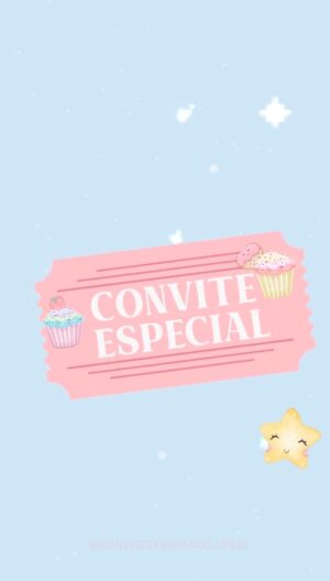 Convite Animado Doces no Parque