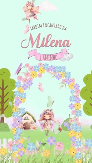 Convite Animado Jardim Encantado das Fadas