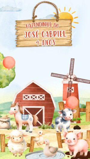 Convite Animado Festa Na Fazendinha!