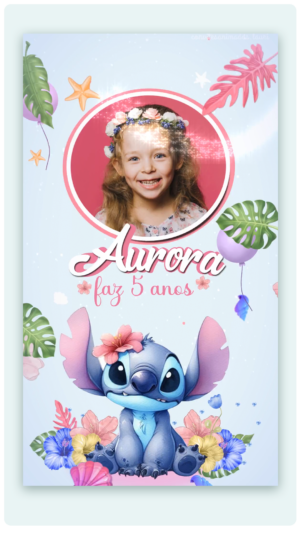 Convite Animado (video) Stich