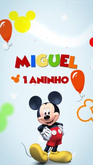Convite Animado Festa do Mickey e seus amigos!