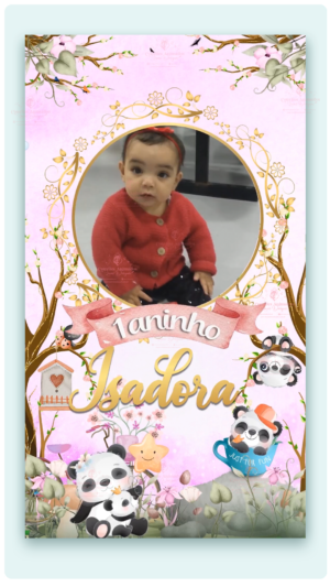 Convite Animado Jardim dos Pandas