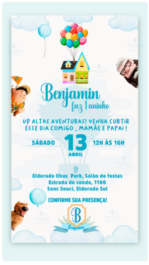 Convite Digital Up! Altas Aventuras