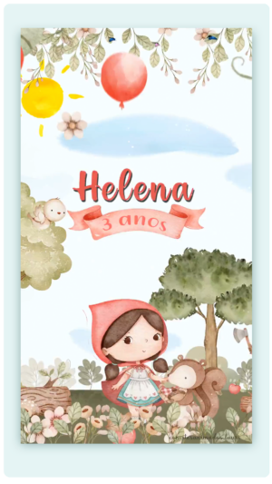 Convite Animado Chapeuzinho Vermelho
