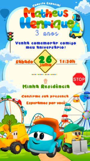 Convite Digital Léo O Caminhão