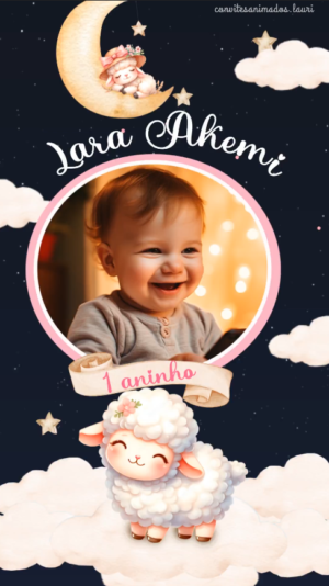 Convite Animado Noite das Ovelhinhas