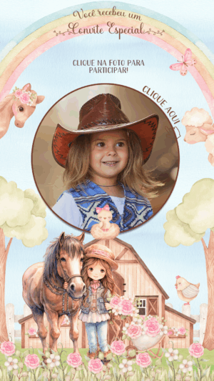 Convite Interativo e Animado Boiadeira (Com botões clicaveis)