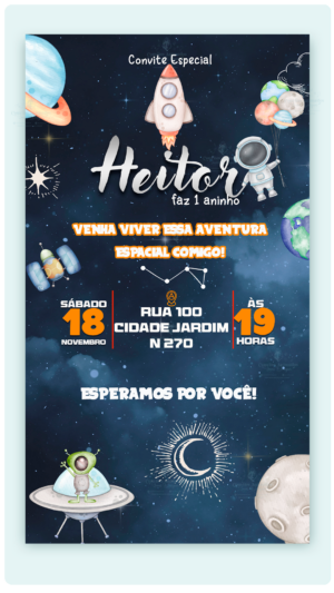 Convite Digital Astronauta