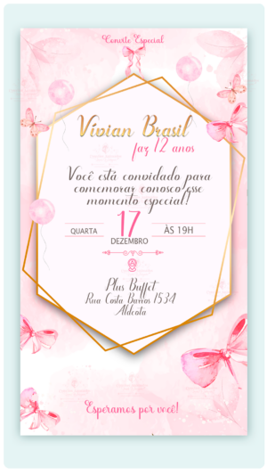 Convite Digital Laços