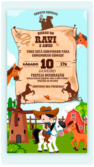 Convite Digital Haras