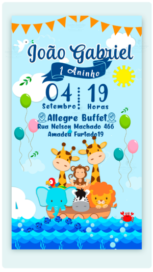 Convite Digital Arca de Noé 02