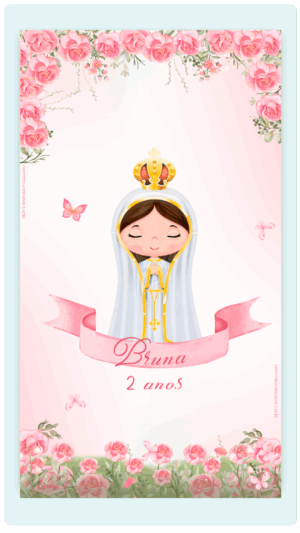 Convite Interativo e animado Jardim de Nossa Senhora Rosa (com botões clicaveis e capa em PDF)