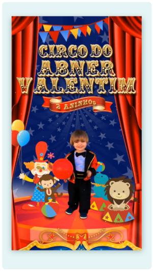 Convite Animado Festa no Circo